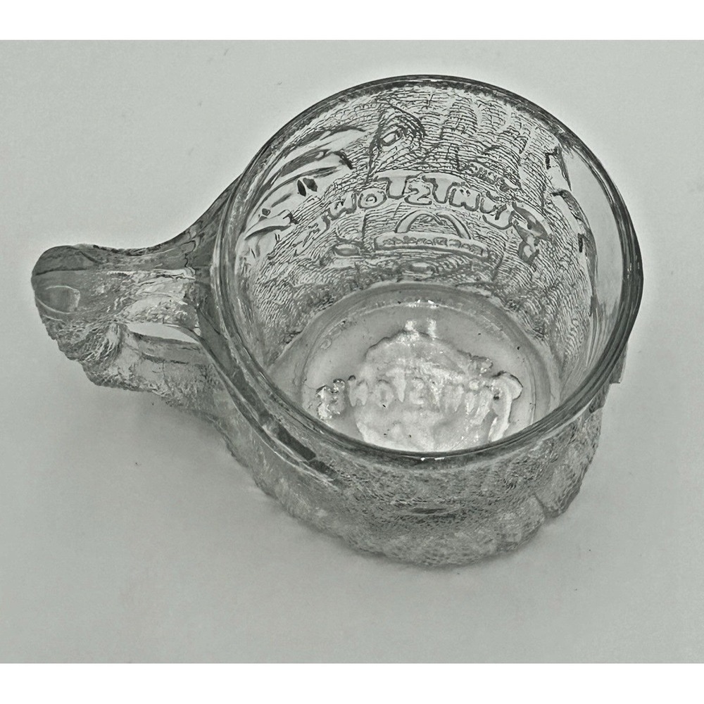Vintage 1993 McDonald's Flintstones Treemendous Glass Mug Yubba Dubba Doo - Picture 3 of 6